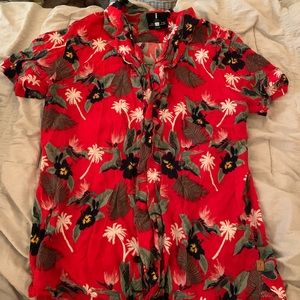i Jeans by Buffalo Hawaiian Shirt Button Up